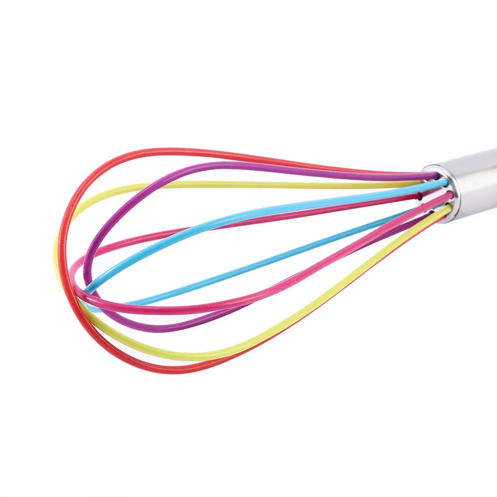 Ручка из нержавеющей стали венчик для яиц силиконовый кухонный миксер воздушный