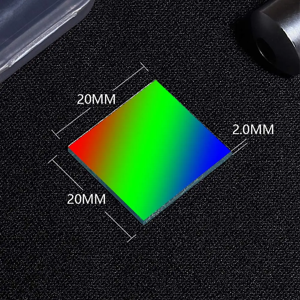 Holographic diffraction grating 5000 lines 1mm Glass engraving 20x20mm Ultra high precision optical instrument physical optics |