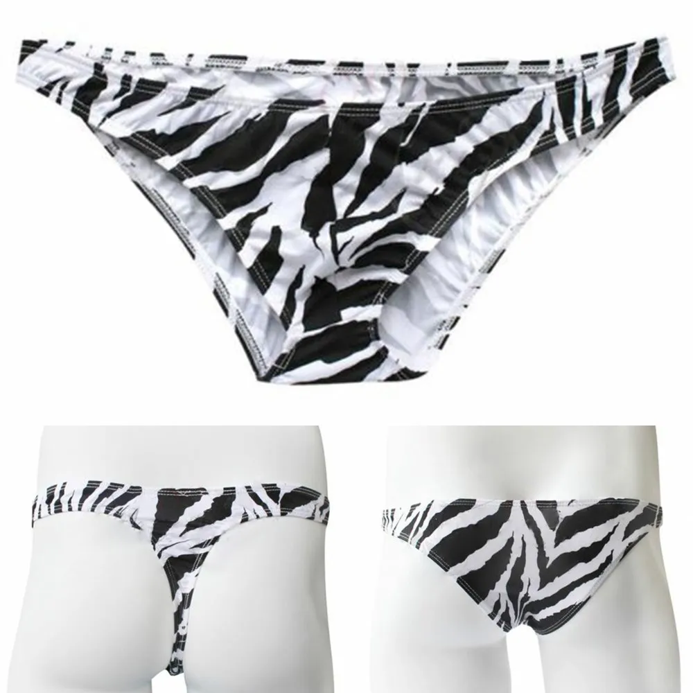 

mens sexy underwear Zebra Print buttocks Hollow thong comfortable Breathable Stretch G-string Thongs Bikini Jockstrap Gay boxer
