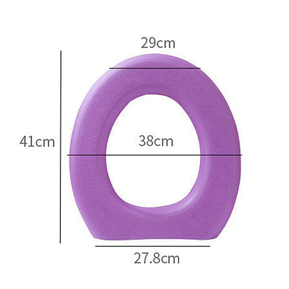 

Fiber Toilet Lid Cover O-shaped Waterproof Soft Warm Case Bathroom Closestool Decor Seat Pad Mat Decoration Home K1D6