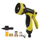 Пистолет для полива автомобиля, регулируемый распылитель с 10 режимами работы, насадка для садового шланга, мойка высокого давления