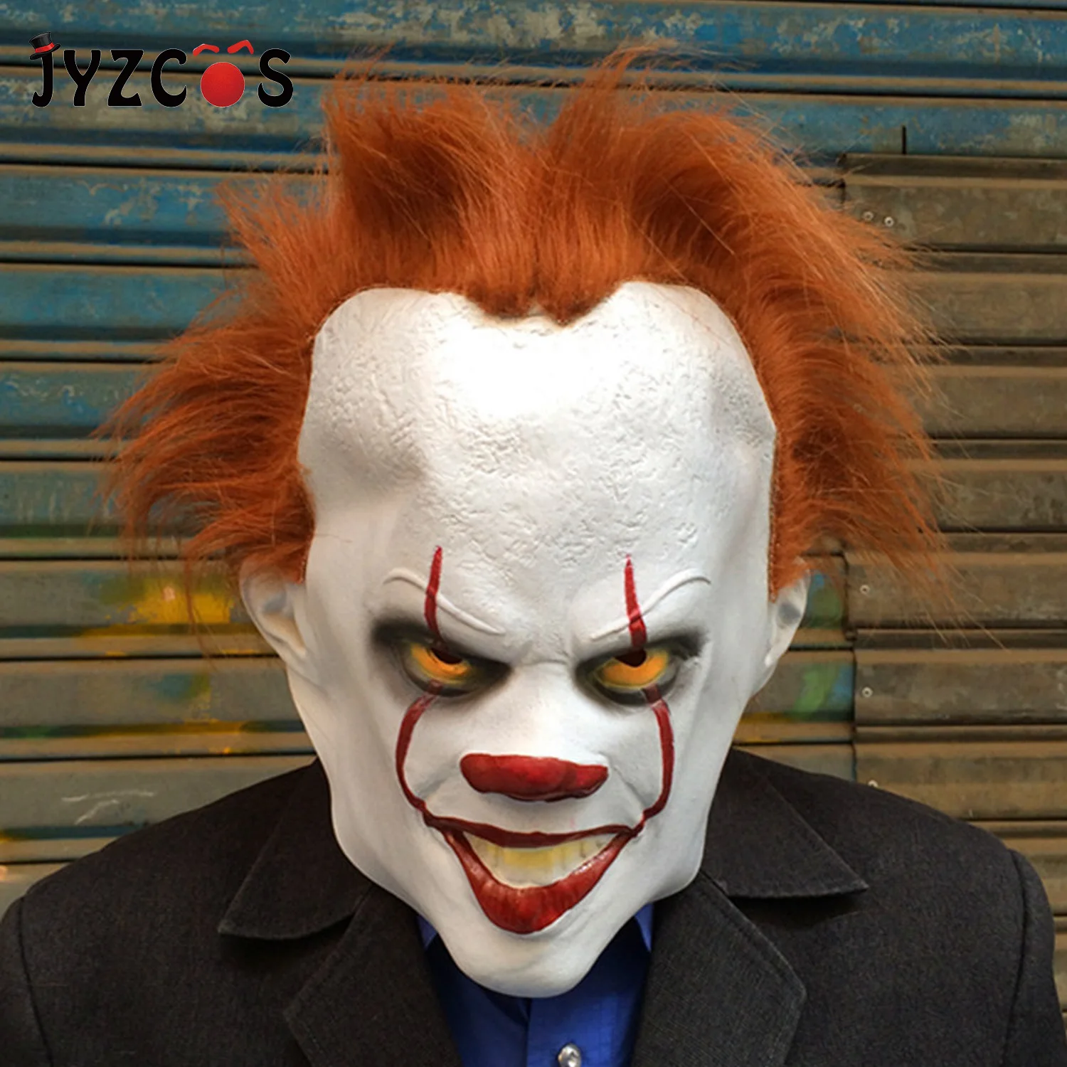 

JYZCOS Halloween Masks Clown Back Soul Mask Devil Game Head Set 2019 New Halloween Festival Ghost Props Horror Clown Mask