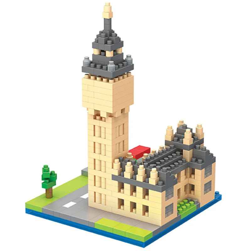 Конструктор Биг Бен Алмазный город миниатюрные строительные блоки набор
