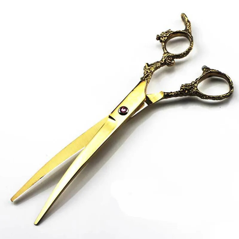 Японские Стальные Ножницы для груминга собак Золотого Дракона 4 набора по