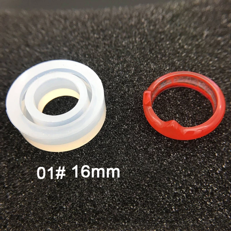 16mm-1 Ассорти DIY Силиконовое кольцо формы для смолы ювелирных изделий ремесло эпоксидные формы - Цвет: 16mm-1