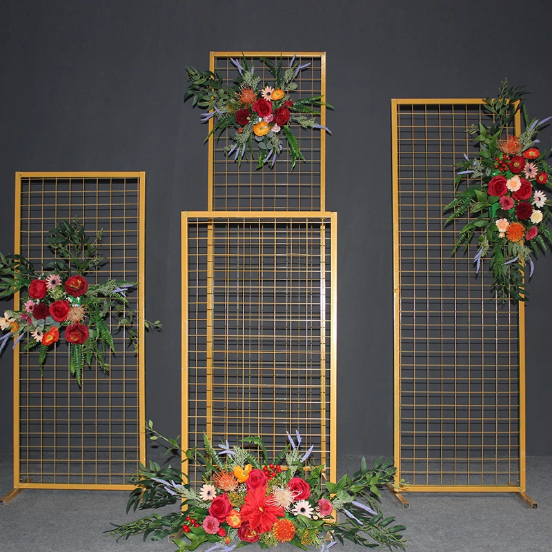 

Wedding Props Arch Decoration Screen Wrought Iron Background Frame Grid Arch Background Frame Geometric Decoration