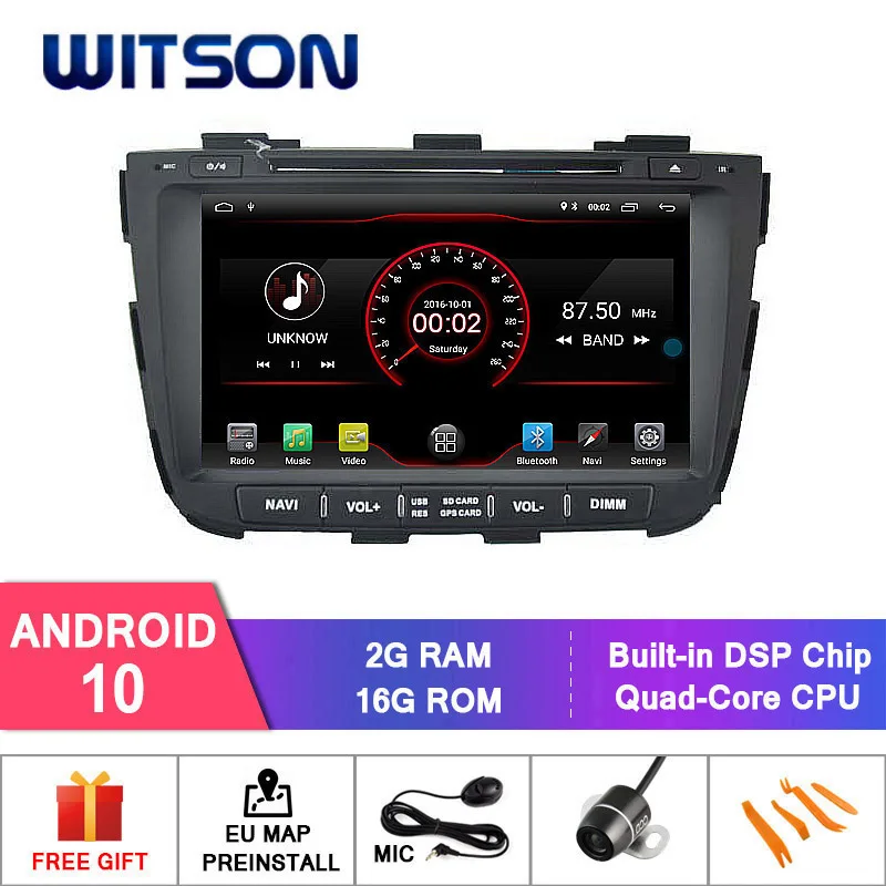 WITSON Android 10 0 IPS HD экран для KIA SORENTO 2013 автомобильный DVD стерео GPS 4 Гб RAM + 64 FLASH 8 Octa Core