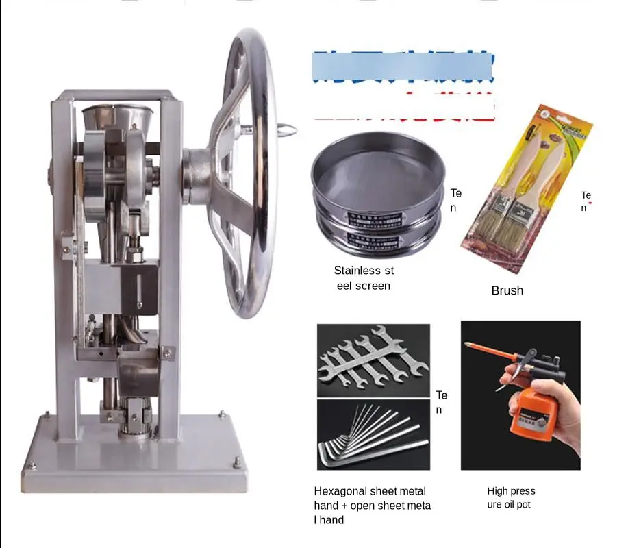 

TDP 0 Tablet Press Machine,handle Pill Pressing Machine Home Maker With One Pcs 6mm Mould