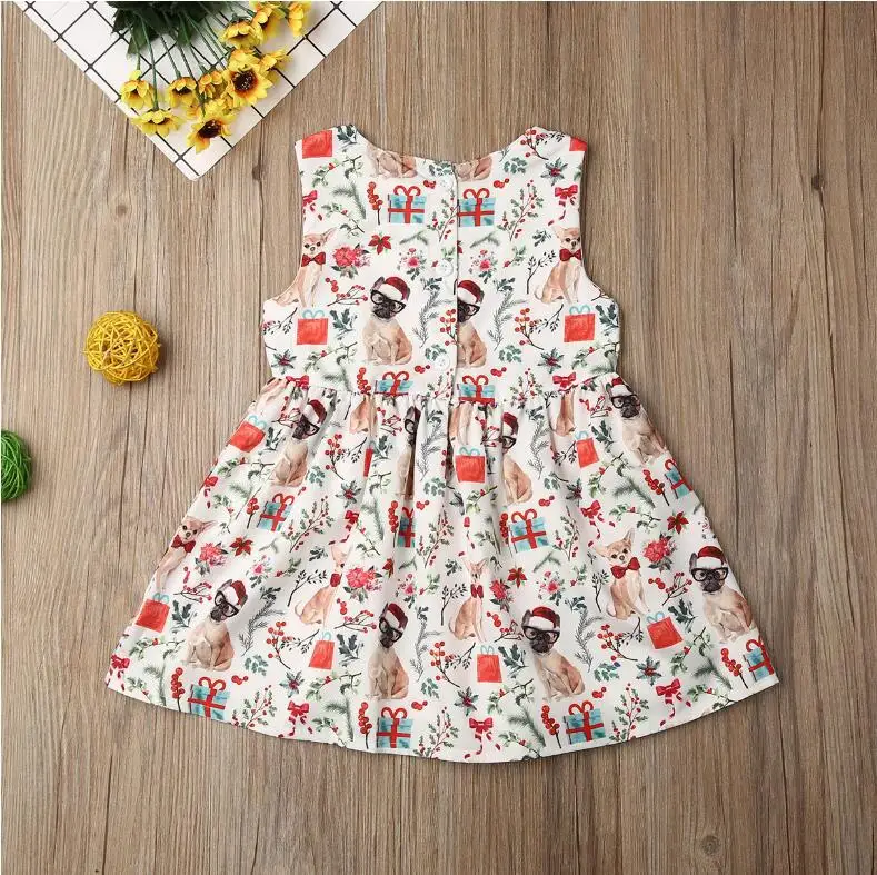 Свободное платье с рисунком динозавра из мультфильма для маленьких девочек