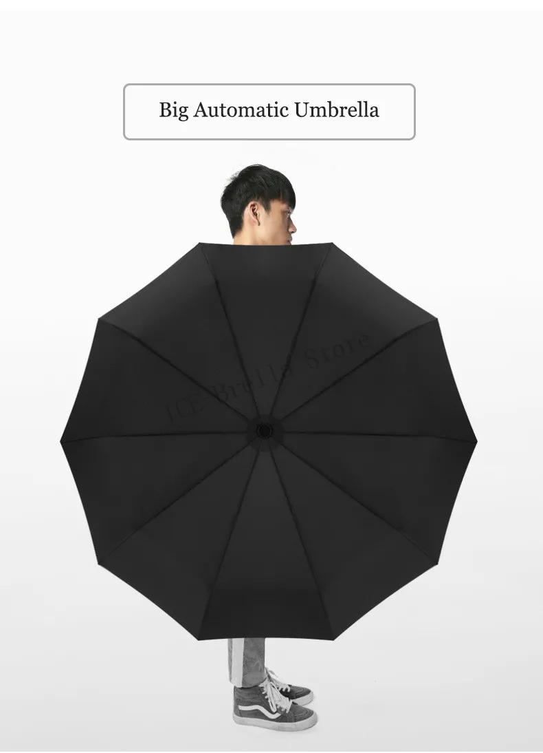 Ветрозащитный Автоматический бизнес 10K Parapluie большой роскошный автоматический зонт для мужчин большой складной зонт 105 см дорожные Зонты Paraguas