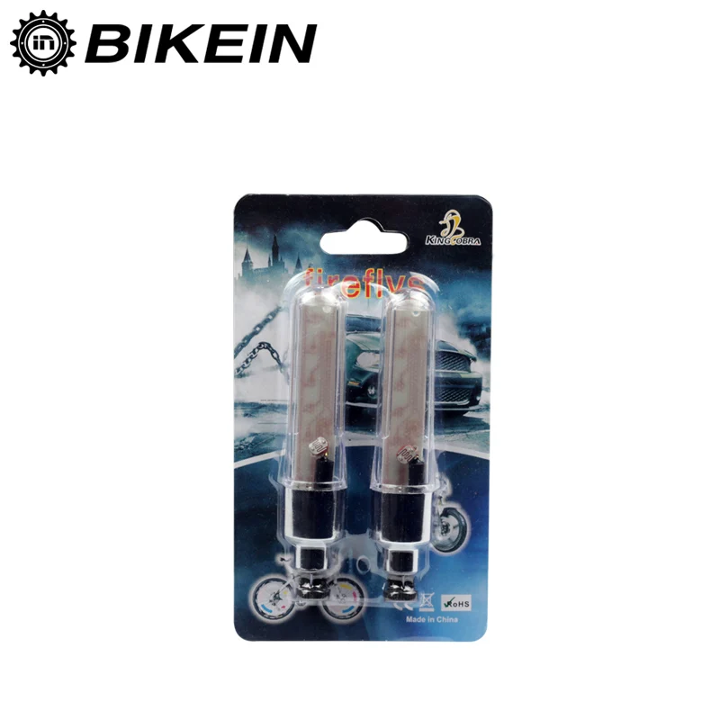 BIKEIN 2 шт. неоновый светильник для велосипедной шины с крышкой клапана 32 вида