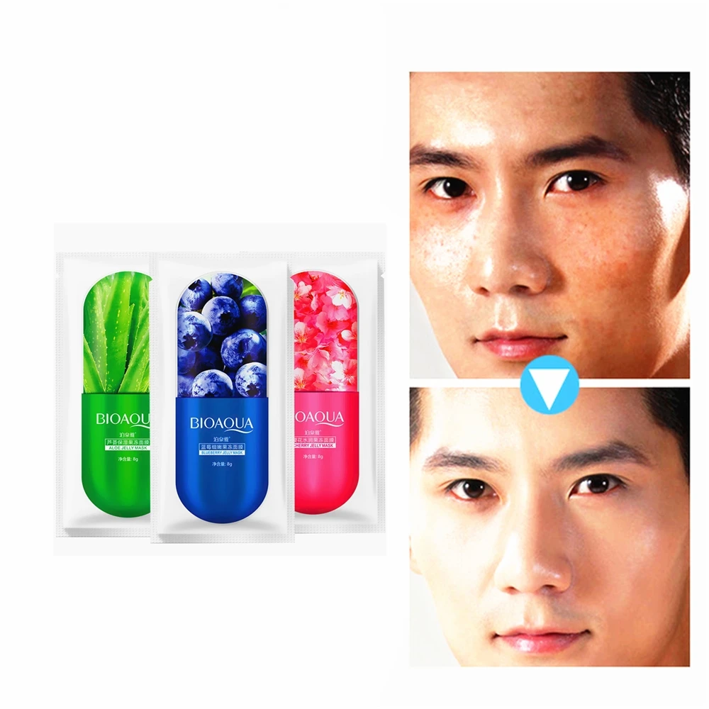 Лечение акне прыщей маски лечение черника эссенция маска для лица Уход за кожей