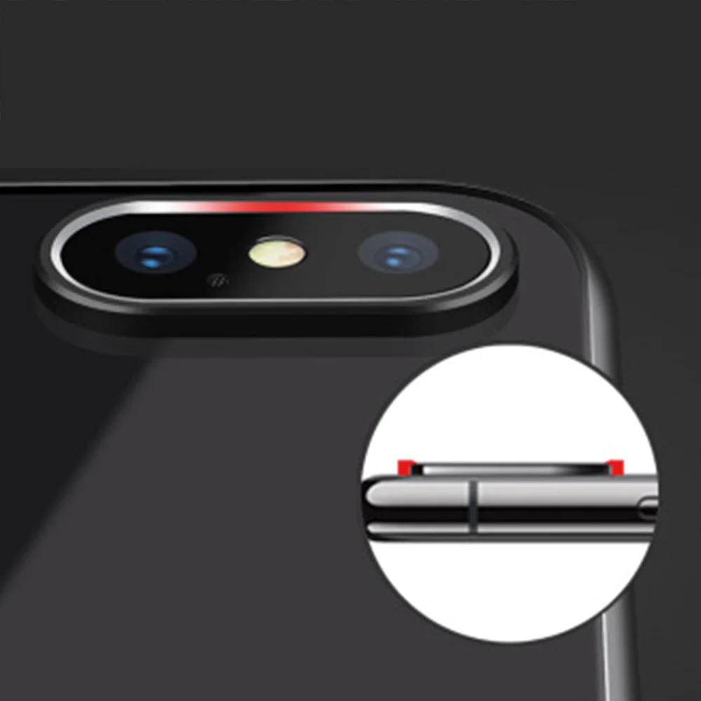 Закаленное стекло для iphone 7 8 Plus X XR XS MAX Защитное объектива камеры защитное кольцо