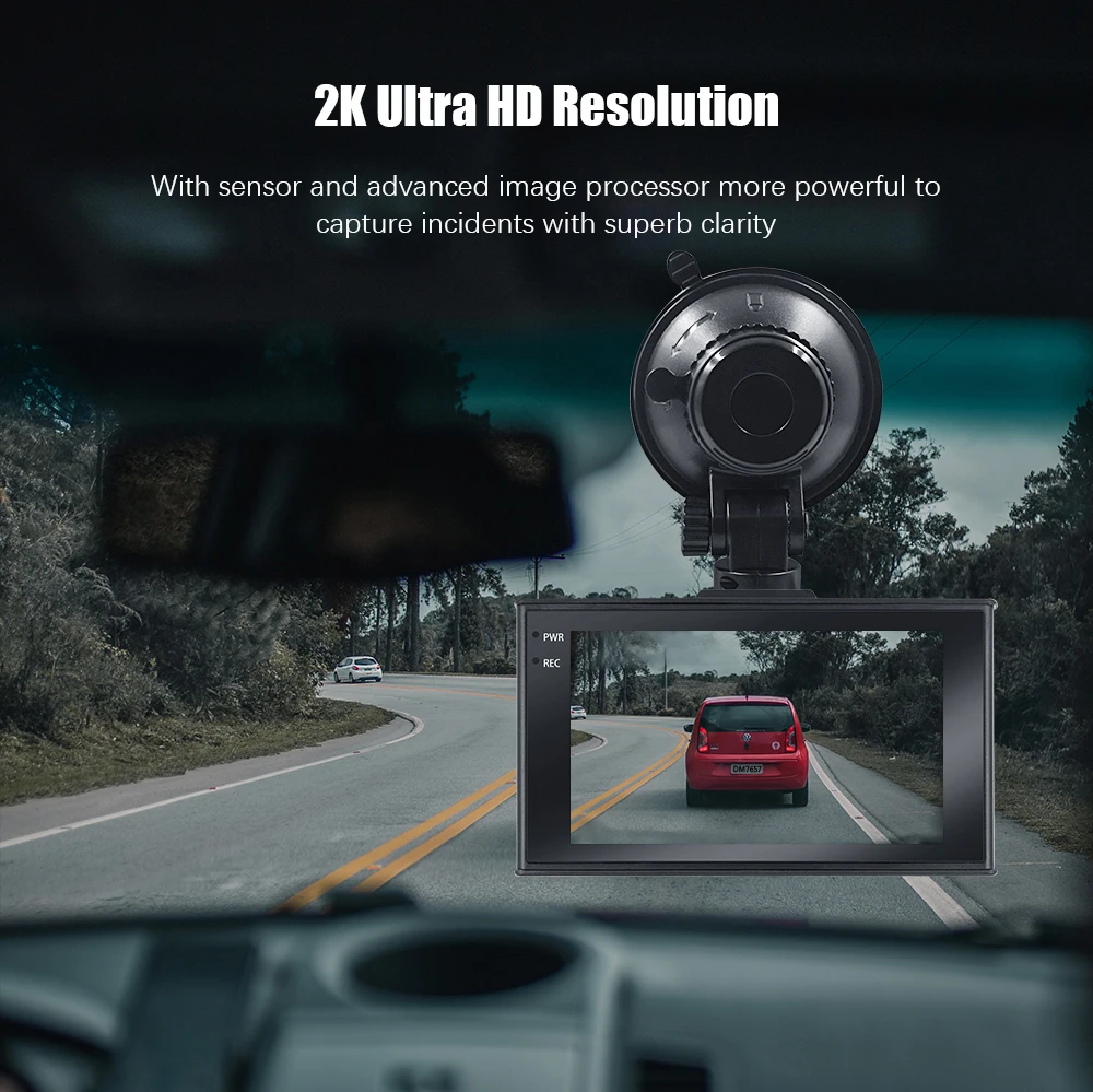 3,0 ips экран UHD 2K Автомобильный видеорегистратор двойная камера H.265 чип Hisilicon с супер конденсатором 170 градусов F1.4 объектив видеорегистратор