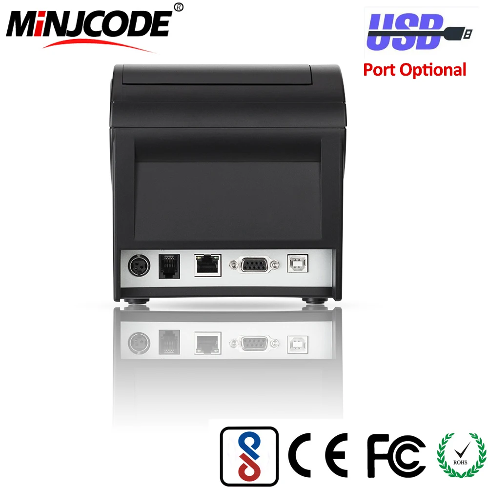 80 мм Термопринтер для чеков USB/RS232/PS2/LAN/Bluetooth/Wi Fi дополнительные соединения Mj Hop