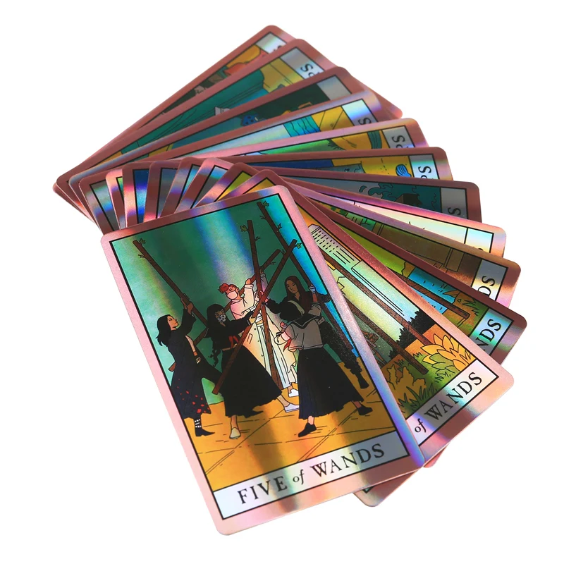 Голографические карты Таро современных настольных игр ведьм для взрослых и