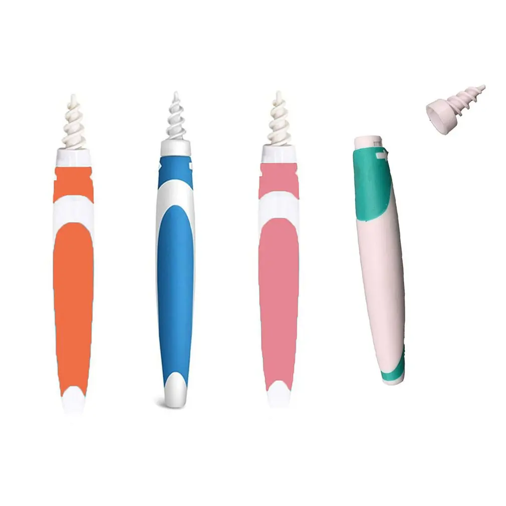16 Tips/Set Universial Rotating Ear Pick Spiral Tips Scoop Wax Removal Smart Care Tool Spoon Cleaner Curette | Красота и здоровье