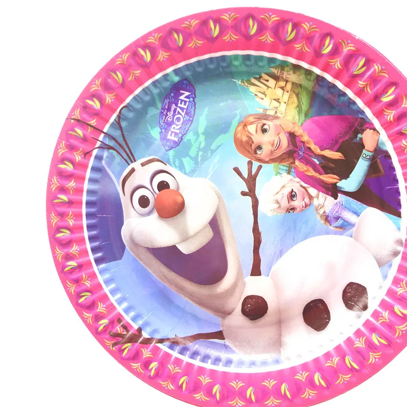 Холодная тема Эльза Анна товары вечерние одноразовый набор женских соломинок