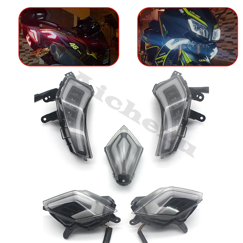 

Rear Front Brake Light LED Turn Signal Indicators Lamp Motorcycle Tail Light for YAMAHA TMAX 530 Tmax530 2012-2015 2016