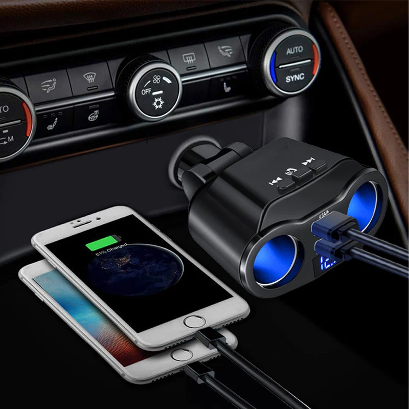 Автомобильное зарядное устройство 12 В QC 3 0 быстрая зарядка автоматический USB