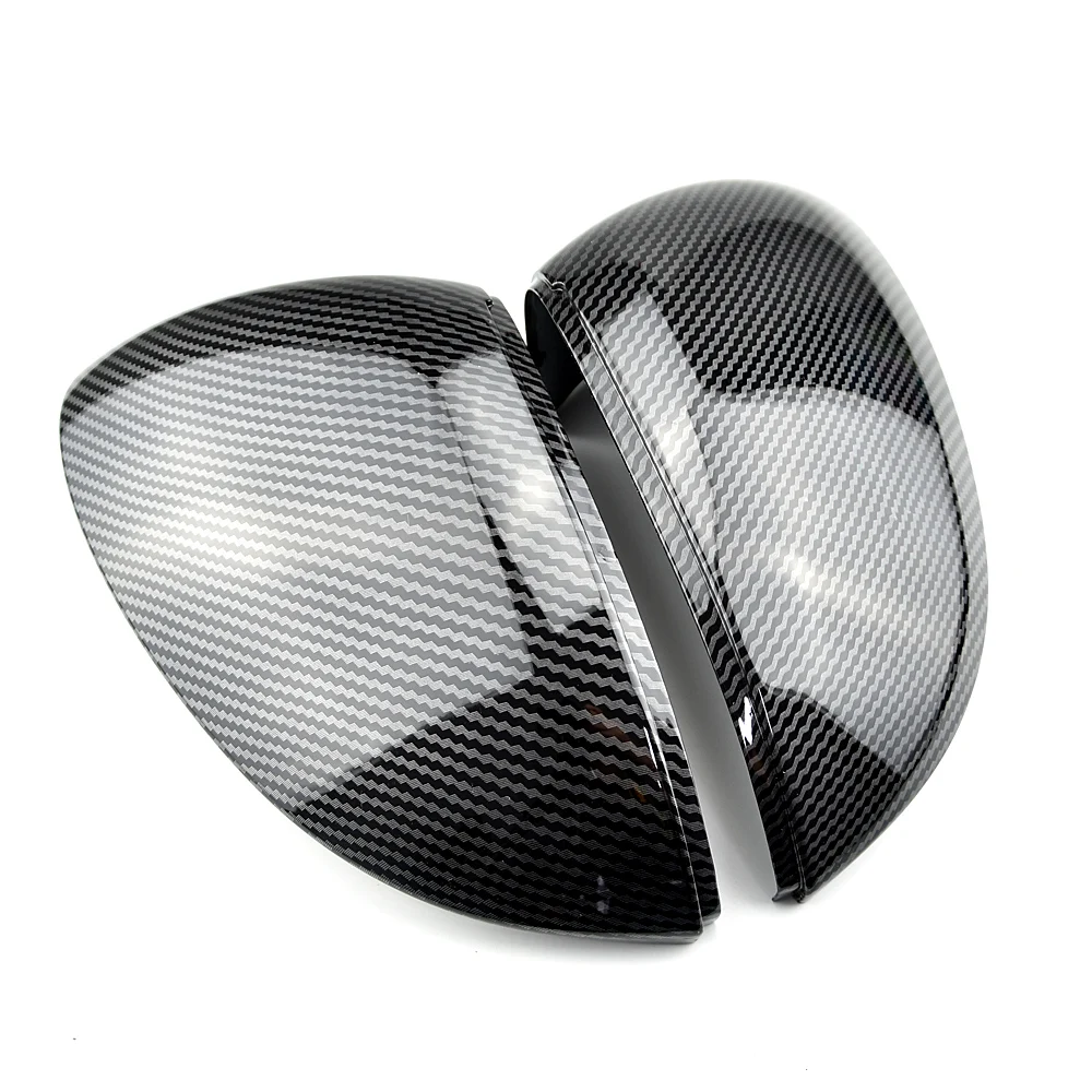 

Carbon fiber pattern Rearview Case For VW Golf 8 MK8 VIII 2020 2021 Mirror Cover Cap With Lane Assist Car Exterior Casing