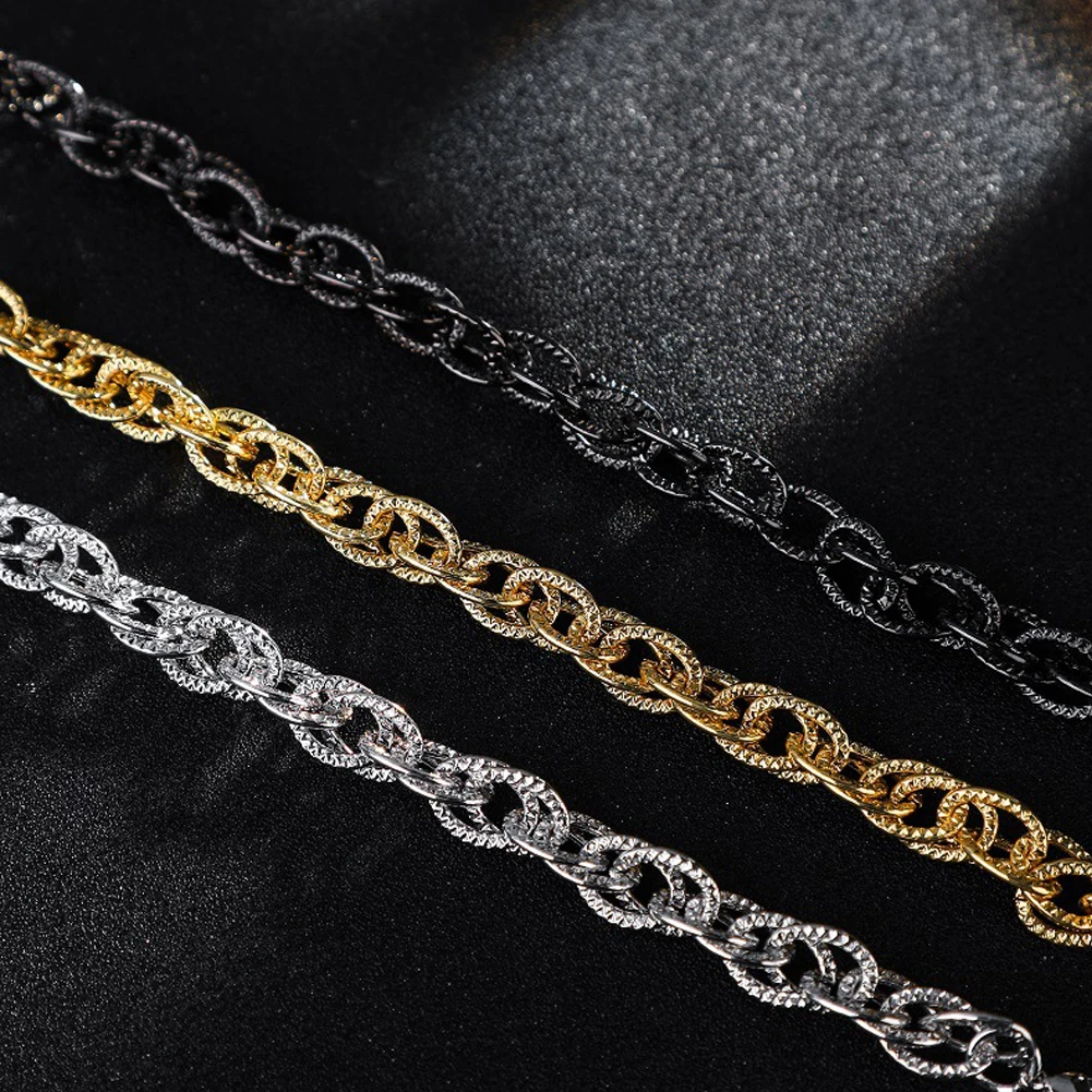 Модные популярные мужские и женские хип хоп скрученный круг цепочка унисекс