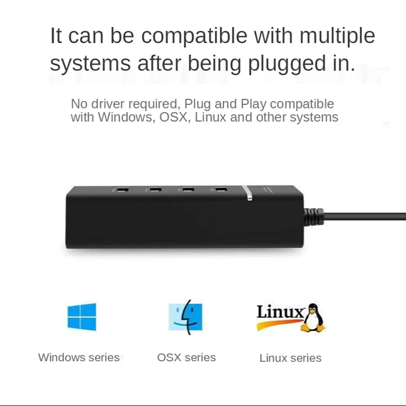 

USB3.0 Extender Multi-Port USB One-to-Four Cable Seperater Laptop Hub Docking Station 4-Port Hub