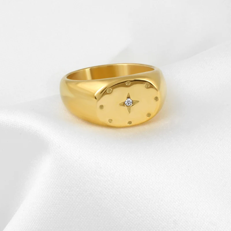 Кольца для женщин и девушек из нержавеющей стали в стиле хип-хоп |