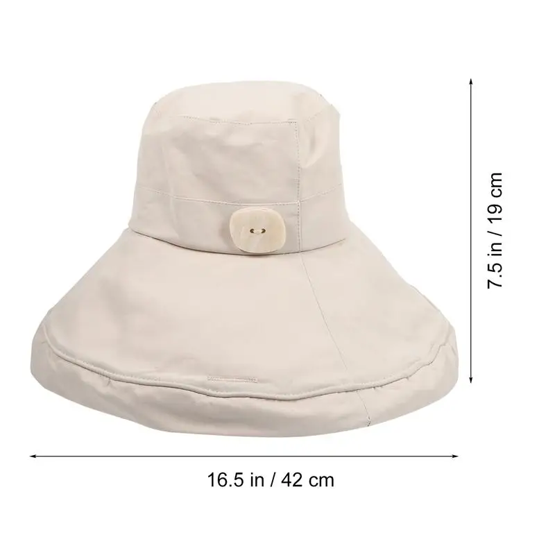 

Woman Fashion Bucket Hat Foldable Outdoor Cap Lady Summer Bucket Sun Hat