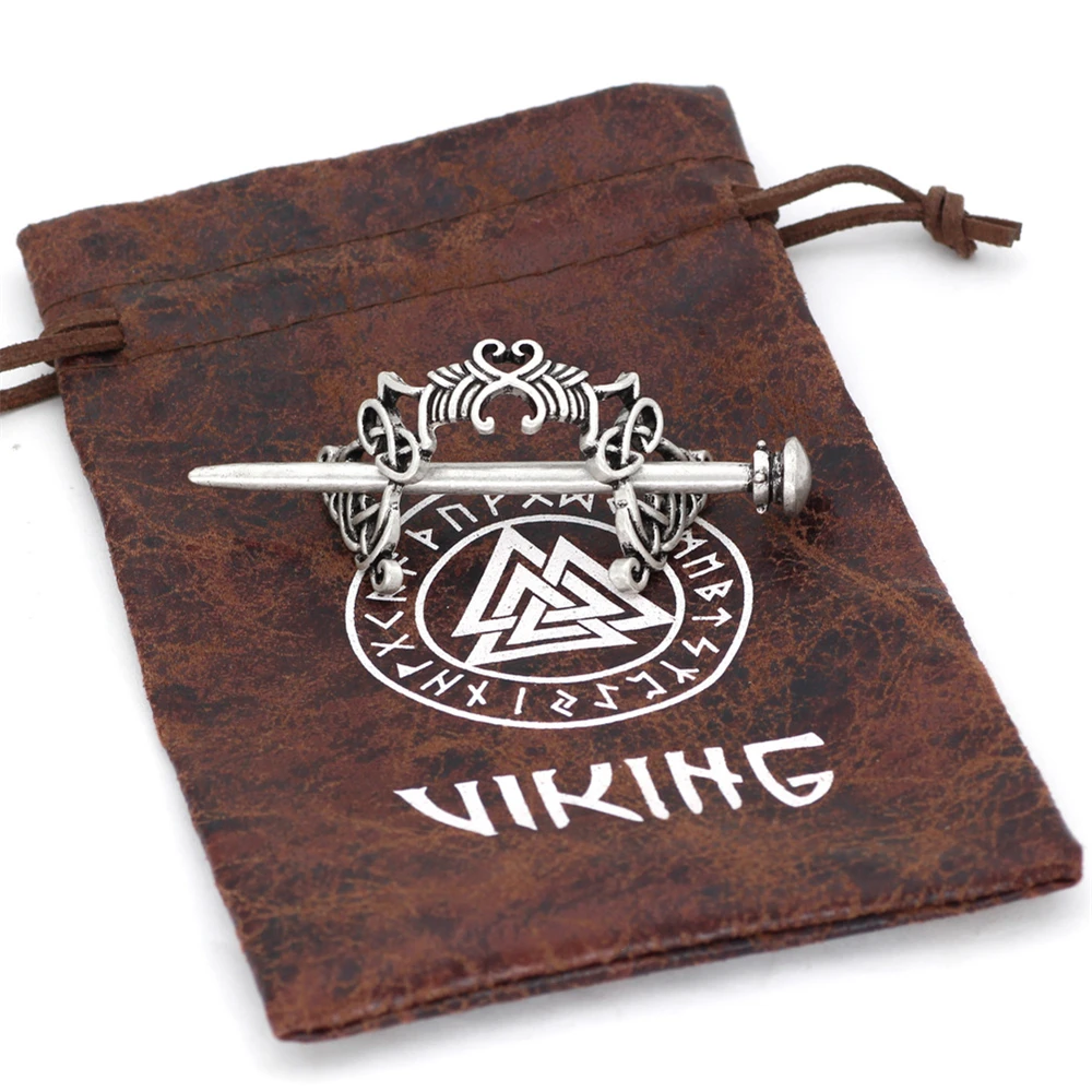 Заколка для волос в стиле викингов Классическая Металлическая ретро-шпилька с