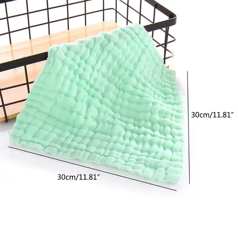 

5pcs/lot 6-layers Bottom Water Washing Handkerchief Newborn Baby Face Towels Nursing Towel Size 30*30cm