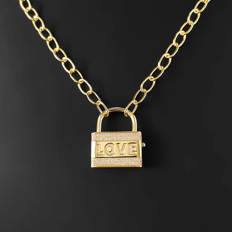 

S925 Sterling Silver Love Lock Clavicle Chain Simple Letter Chain Personality Trend August New Luxury Brand Monaco Jewelry