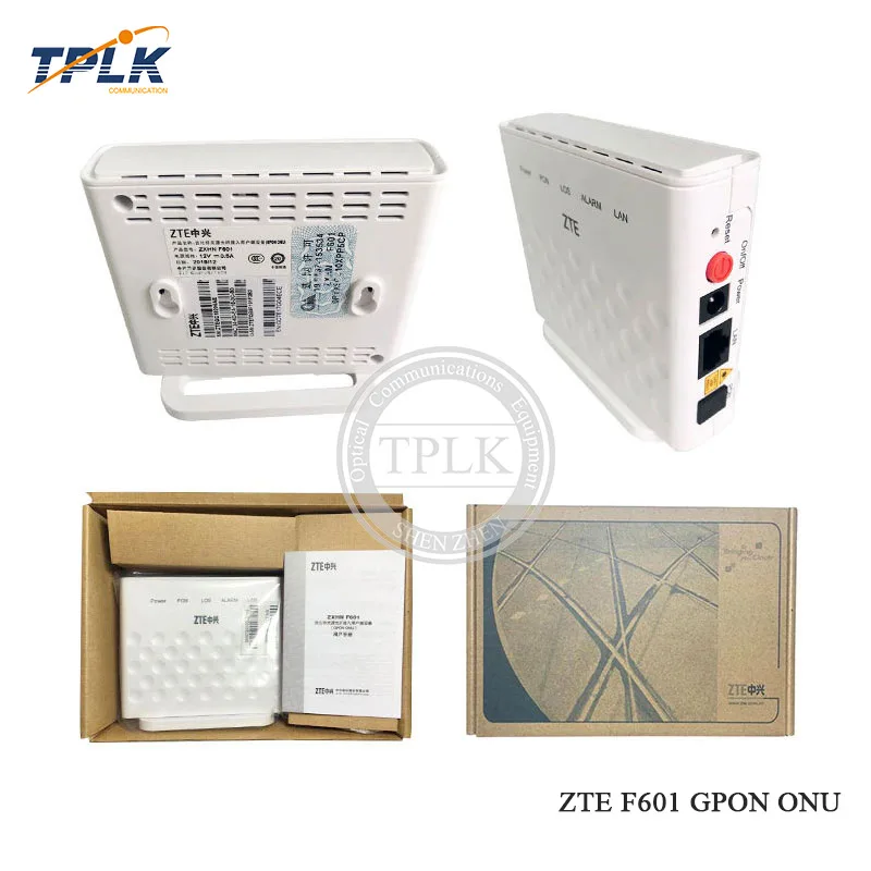 Оригинальный терминал ONT ZXA10 ZXHN F601 ONU с портом 1GE английская версия Ethernet порт 50