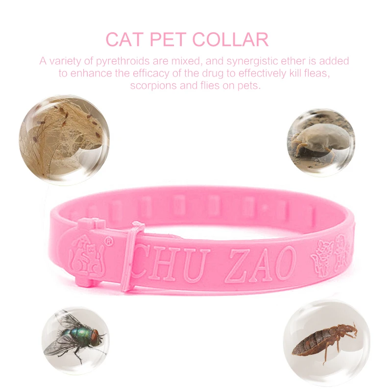 

Adjustable Cat Collars Quadruple Effective Removal Flea Pet Cat Environmentally Friendly Good Efficacy Mite Lice Insecticide