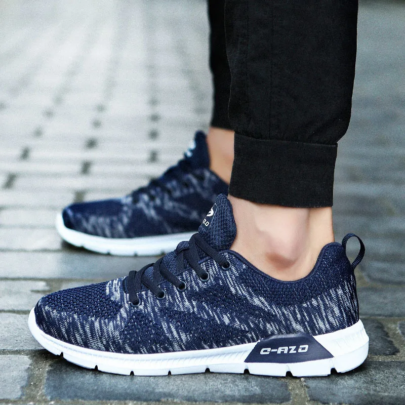 Новые летние популярные пара обувь из сетчатого материала мужские кроссовки в