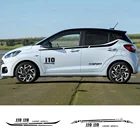 6 шт., наклейки на боковые кузова автомобиля Hyundai i10
