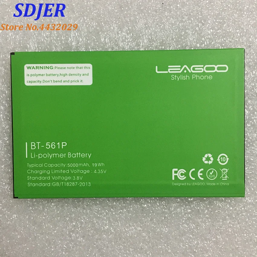 100% оригинальный новый для Leagoo Shark5000 BT 561P 5000 мАч мобильный телефон