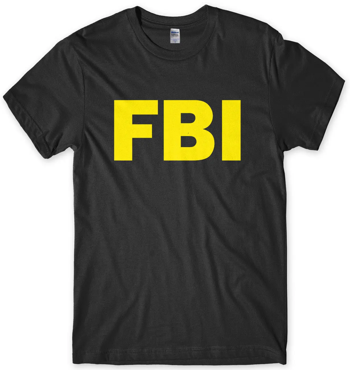 С надписью ФБР (FBI) Забавные Для мужчин s унисекс футболка короткий рукав круглый