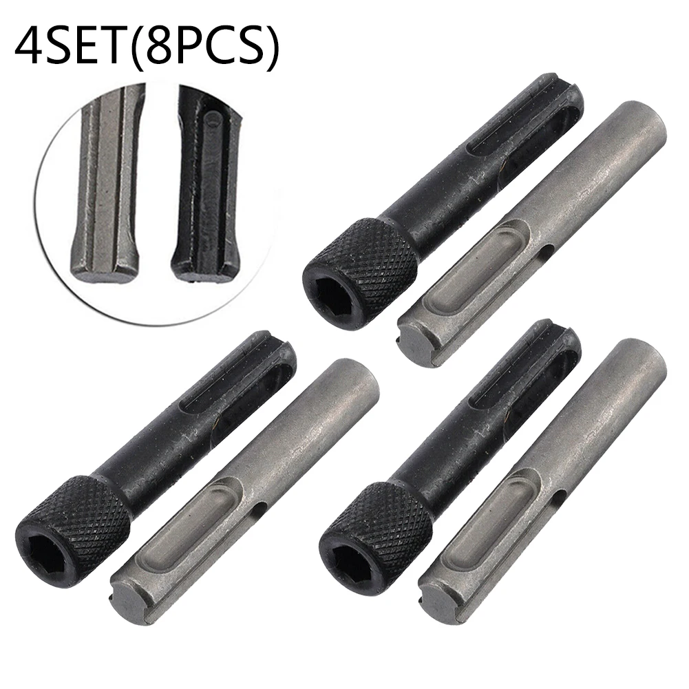 

1/4inch Hex Socket Driver Hammer Drill Bit Adapter Chrome Vanadium Steel Magnetic Bar Kit Fit SDS Plus