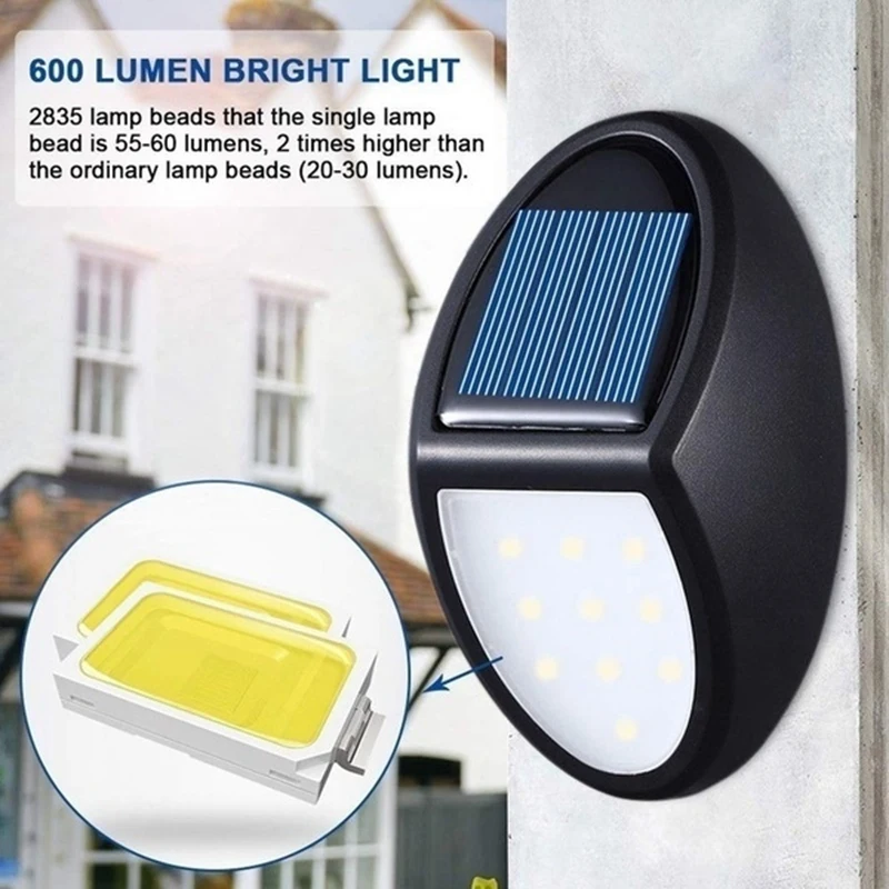 

10 LED PIR Battery Solar Power Wall Light Garden Lighting Safety Light Outdoor Waterproof Light