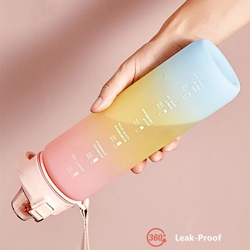 1 л Спортивная бутылка для воды уличная дорожная портативная герметичная