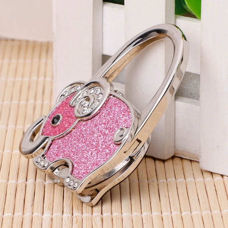 2020 Новая розовая Складная Настольная сумка крючок в форме слона вешалка кошелек