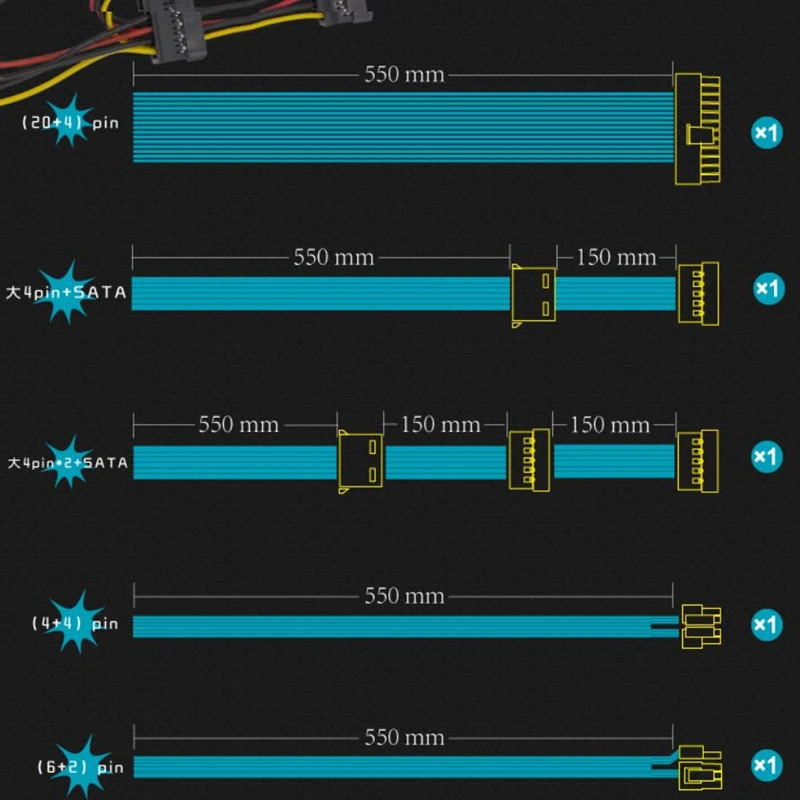 

New Original PC PSU For TG Brand Mute Rated 400W Peak 500W Power Supply TG500W