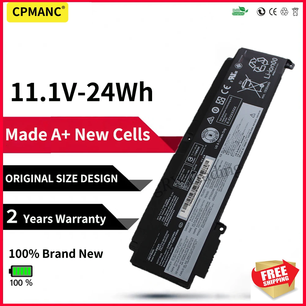 Аккумулятор для ноутбука Lenovo ThinkPad T460s 01AV405 01AV407 SB10J79004 SB10F46463 00HW024 00HW025 11 1 V 24Wh 2.14AH 00HW038