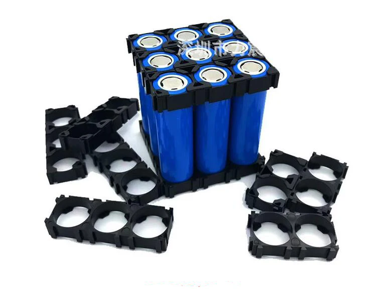 

80pcs/lot 2P 3P Battery Storage Box 2x 3x 21700 Batteries Spacer Radiating Holder Bracket Cell Safety Anti Vibration Brackets