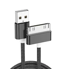 USB-кабель длиной 2 м для быстрой зарядки, 30 контактов, оригинальный зарядный адаптер, кабель для передачи данных для iPhone 4 s 4s 3GS iPad 2 3 iPod Nano touch