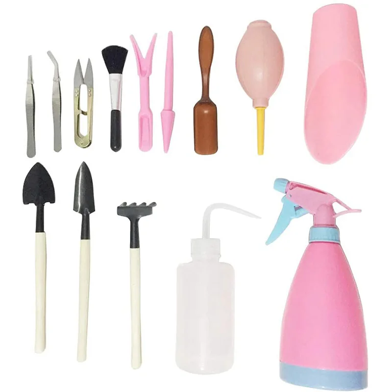 21 шт Мини садовый набор инструментов миниатюрный Набор садовых для посадки