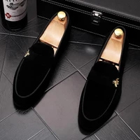 2020 new pointed feet small shoes mens scrub sets foot lok fu shoes embroidered peas shoes fashion casual lazy