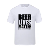 funny beer lives matter cotton t shirt funky men o neck summer short sleeve tshirts short clothing