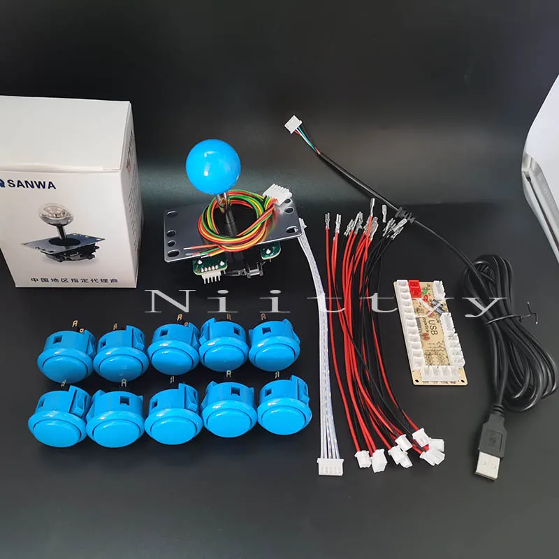 Оригинальный аркадный джойстик SANWA набор для сборки с нулевой задержкой аркадных
